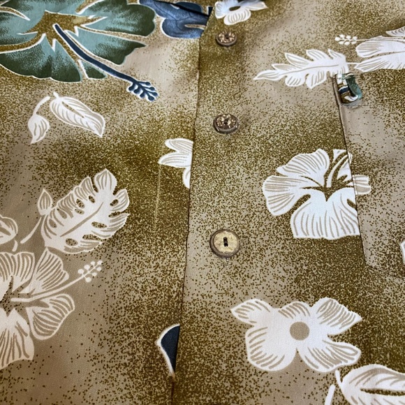 Vintage Roundy Bay Hawaiian Shirt Men's XL Short Sleeve Camp Floral Button Up - Picture 5 of 7